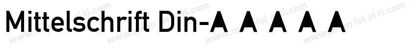 Mittelschrift Din字体转换